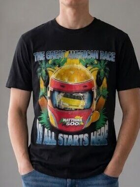 Vintage 1999 Daytona 500 NASCAR Great American Race Double Sided Tee Men's 3XL